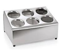 Porte cylindres pour couverts en Acier nickel chrome L 375 mm l 300 mm H 210 mm Was Germany 3 G