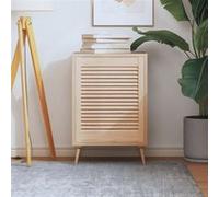 Porte d armoire à persiennes 61,5x49,4 cm bois de pin massif Brun G