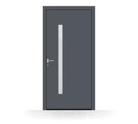 Porte d’entrée aluminium Lille - Pirnar Basic anthracite