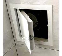 Porte d'accès aux conduits de CVC, trappe d'accès au plafond mural panneau métallique couvercle de boîte à fusibles coupe-feu, porte d'inspection blanche pour plomberie, câbles(12x24in/30x61cm)