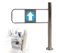 Porte d'accès mécanique unidirectionnelle pour employés - Fermeture automatique, oscillation gauche/droite, pas de réentrée pour les restaurants et les hôpitaux, solution d'accès sûre et efficace