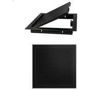 Porte d'accès personnalisée en alliage d'aluminium - Plaque murale à pousser pour la plomberie, le plafond et le panneau mural - Durable, accès facile, noir (20x24in / 50,8 x 61 cm)