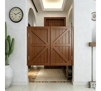 Porte de Café/Porte Saloon, Portillon Bois Double Vantail Style Rustique, Porte Battante de Séparation pour Bar, Cuisine, Salon, Charnières en Acier Inoxydable(Coffee,155x90 cm (WxH))