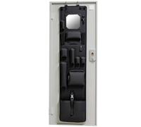 Porte de casier - Sac de rangement suspendu avec miroir - Système de poches en tissu peu encombrant - Accessoire multifonction pour armoire d'école ou de fitness