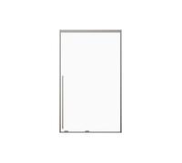 Vente-unique - Porte de douche coulissante - Verre trempé 8 mm - 120 x 200 cm - Coloris Gun métal - COVINGTON