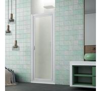 FORTE Porte de douche en niche pivot 90 CM H 185 en Acrylique mod. Sigma Blanche