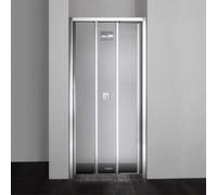 PORTE DE DOUCHE EN NICHE STAR DE 110 CM TROIS PANNEAUX EN VERRE