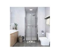 vidaXL Porte de douche transparente ESG 96x190 cm
