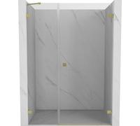 Mexen Lunar-B porte de douche pivotante droite 135 cm, transparent, or brossé - 832S-135-050-55-00-P 69546 5905315525963