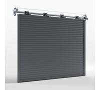 Porte de garage enroulable électrique, avec moteur, gris anthracite, 1000 x 1500 mm, entièrement personnalisable