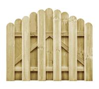vidaXL Portail de jardin Portillon - Barrière de sécurité, bois pin imprégné, 100x150 cm