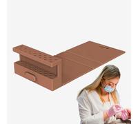 Porte de pièces pour perceuse à ongles - 23 trous en silicone racks, organisateur de la tête de polissage | Le design compact s'adapte à tout, poignées en silicone flexes