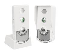 Porte de Portes sans Fil, Sonnette d'interphon de Voix sans Fil 1000m sans Fil IP54 Dorbe électronique imperméable avec Un Temps de Veille de 6 Mois, Système de sécurité Domestique