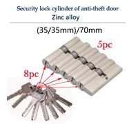 Porte de sécurité serrure intelligente porte cylindre casier porte cylindrique avec clé principale porte d'entrée intérieure serrure me clé personnaliser X90-S-5