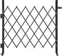 Porte de sécurité VEVOR (simple) porte à ciseaux pliante verrouillable avec roulettes pivotantes à 360°, portes en acier rétractables Outdoor, pour sécurité d'entrée garage entrepôt, porte pliante 110
