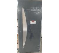 Porte d'entree acier vitree, LUNA gris anthracite RAL 7016, H215 x L90 p, gauche Cotes Tableau