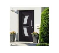 vidaXL Porte d'entrée anthracite 108x200 cm