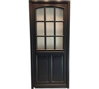 Porte d'entree Bois vitree, Alicia (Alix), gris RAL7016, H215 x L90 p, droite