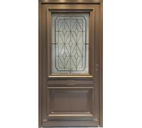 Porte d'entree Bois vitree, Camille Gris RAL 7039, H215 x L90 p.Gauche + Poignée Et Barillet (ref010403RFP)