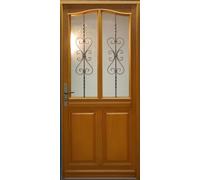 Porte d'entree Bois vitree, Sandy (Sandrine), H215 x L90 p, droit