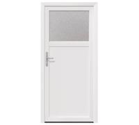 Porte d'entrée latérale vidaXL, blanche, 88 x 198 cm, PVC