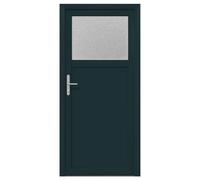 Porte d'entrée latérale vidaXL, anthracite, 88 x 198 cm, PVC