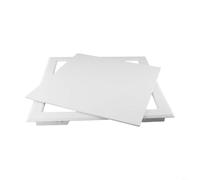 Porte d'inspection en ABS, décoration pour panneau d'accès pour mur de plafond, porte à pousser pour l'entretien des tuyaux, fils, couvercle en plastique ABS blanc, 250 x 250 mm à 400 x 400 mm (400 x