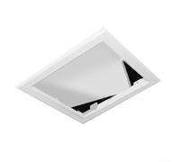 Porte d'inspection en ABS, décoration pour panneau d'accès pour mur de plafond, porte à pousser pour l'entretien des tuyaux, fils, couvercle en plastique ABS blanc, 250 x 250 mm à 400 x 400 mm (300 x