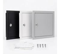 Porte d'Inspection pour Mur et Plafond, 15x15 20x20 30x50cm Trappe de Visite Renforcées pour Cloison Sèche, Panneau d’Accès en Acier Galvanisé pour Regard Compteur d’Eau, Électricité(Gris,400x600 mm)