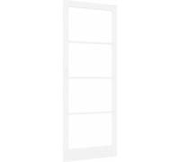 Porte d'intérieur vidaXL ORKDAL, apprêtée en blanc, 93 x 232 cm