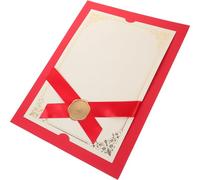 Porte-diplôme en Papier Rouge pour Certificats, Documents Importants, École | Protection des Documents, Présentation Soignée, Usage Bureau et Scolaire, Style Élégant, Design Unique