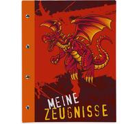 Porte-diplômes Itenga A4 avec fermeture à vis, motif dragon