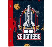 Porte-diplômes Itenga A4 avec fermeture à vis, motif « Espace »