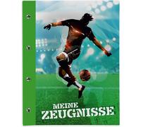 Porte-diplômes Itenga A4 avec fermeture à vis, motif football