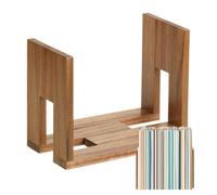 Porte-disques - Support réglable | Organiseur de disques en bois extensible pouvant contenir 20 à 60 disques vinyles, présentoir décoratif moderne pour bibliothèque, armoire de bureau, support de