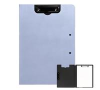 Porte Document, Porte Bloc A4 avec Pince Support Feuille avec Pince | A4 Pliage à 360° Convient aux Bureaux, Chantiers de Construction, écoles et Autres Lieux (Bleu Clair)