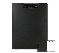 Porte Document, Porte Bloc A4 avec Pince Support Feuille avec Pince | A4 Pliage à 360° Convient aux Bureaux, Chantiers de Construction, écoles et Autres Lieux (Noir)