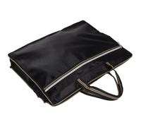 Porte-documents A4 en Tissu Oxford Noir, Fermeture Éclair, Rentrée | Organisation Pratique des Papiers, Transport Aisé au Bureau Voyage, Convient aux Tablettes et Contrôles Aéroportuaires