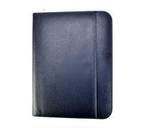 Porte-documents A4 pour personnel, exécutif, professionnel, bloc-notes, présentation, bleu