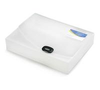 Valisette plastique Rapesco dos 6 cm - Transparente