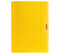 Porte-documents avec bande élastique A4 Color Blocking, jaune