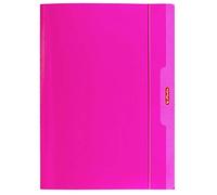 Porte-documents avec bande élastique A4 Color Blocking, rose