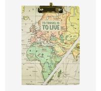 Porte Documents Avec Pince Mappe Monde