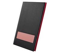 Porte-documents de présentation A4, 20 pochettes, noir/rouge grenat