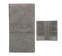 Porte-documents de voiture pour cartes - Étui portefeuille pour cartes de documents, paperasse - Couverture en relief 3D exquise - Intérieur naturel et beau, Accessoires de voiture pour reçus, clés