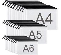 Porte-documents de voyage étanche avec fermeture à glissière, formats A4, A5 et A6, fermeture à glissière en plastique et filet, accessoires de voyage