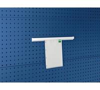 Porte-documents DIN A4 vertical Alu.L500xP21xH34mm pour plaques perforées BOTT
