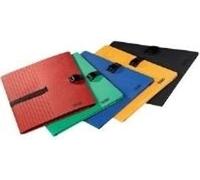 Porte-documents ELBA CLIP'N GO, DIN A4, en carton, assortis agrandissables, fermeture textile - 10 pièces (100201311)