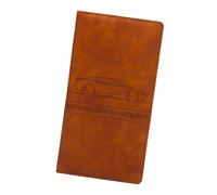 Porte-documents en cuir porte-cartes d'assurance pour voiture Porte-documents de voiture avec fermeture éclair Porte-documents pour véhicule Porte-documents de voiture pour cartes, marron, Fare