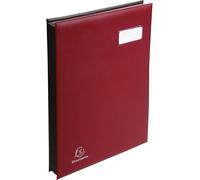 Porte-documents Exacompta 654779E, 24 compartiments, bordeaux